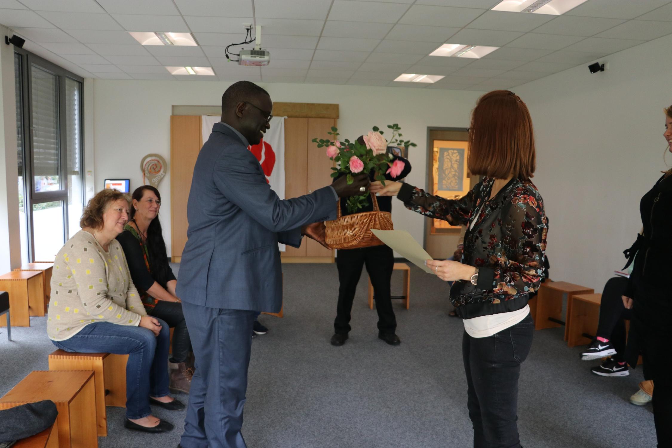 Besuch von Bischof André