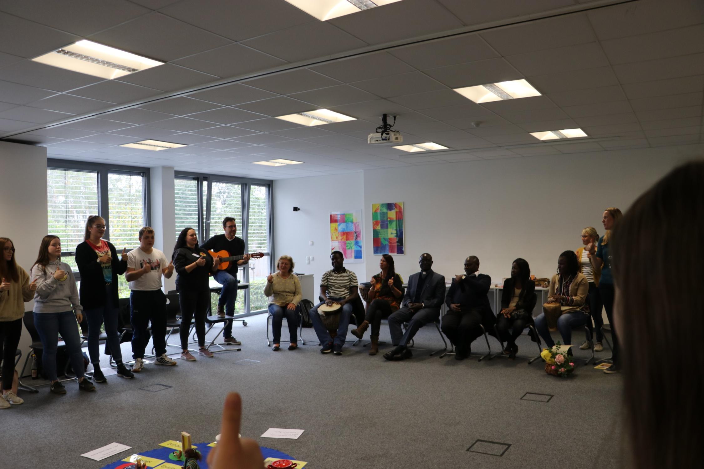 Besuch von Bischof André