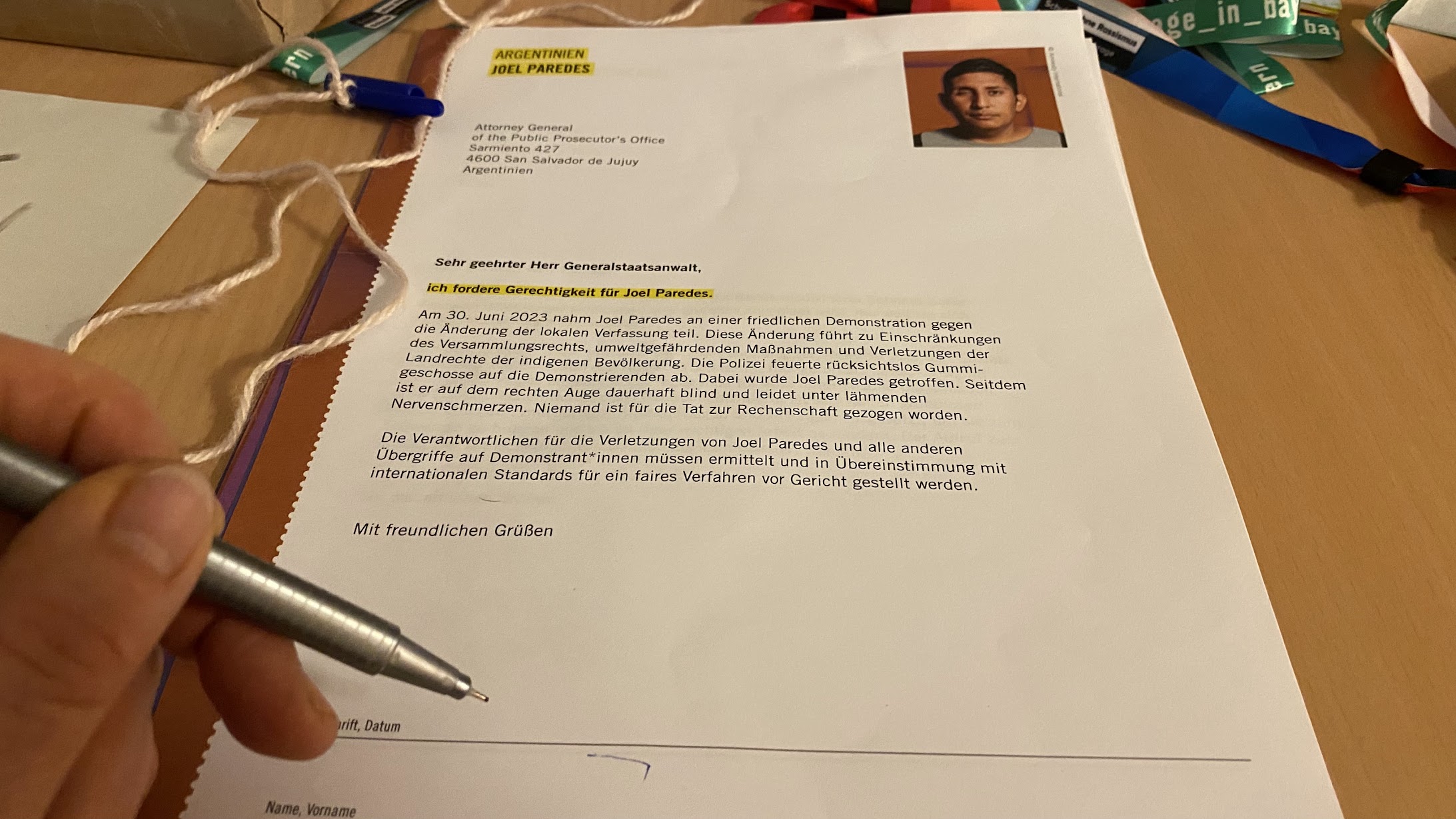 Briefmarathon Amnesty 2025