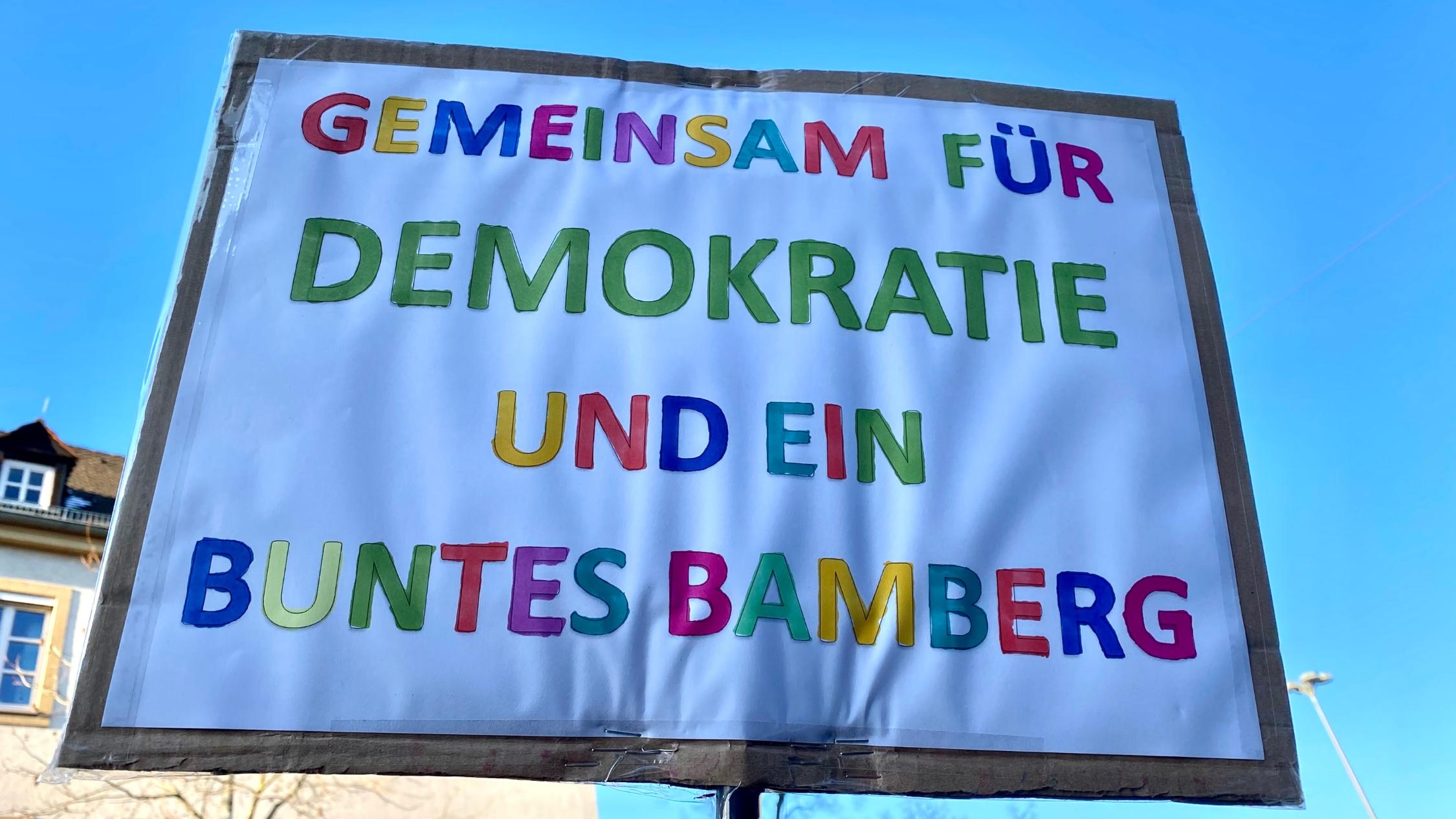 Demonstration für Demokratie