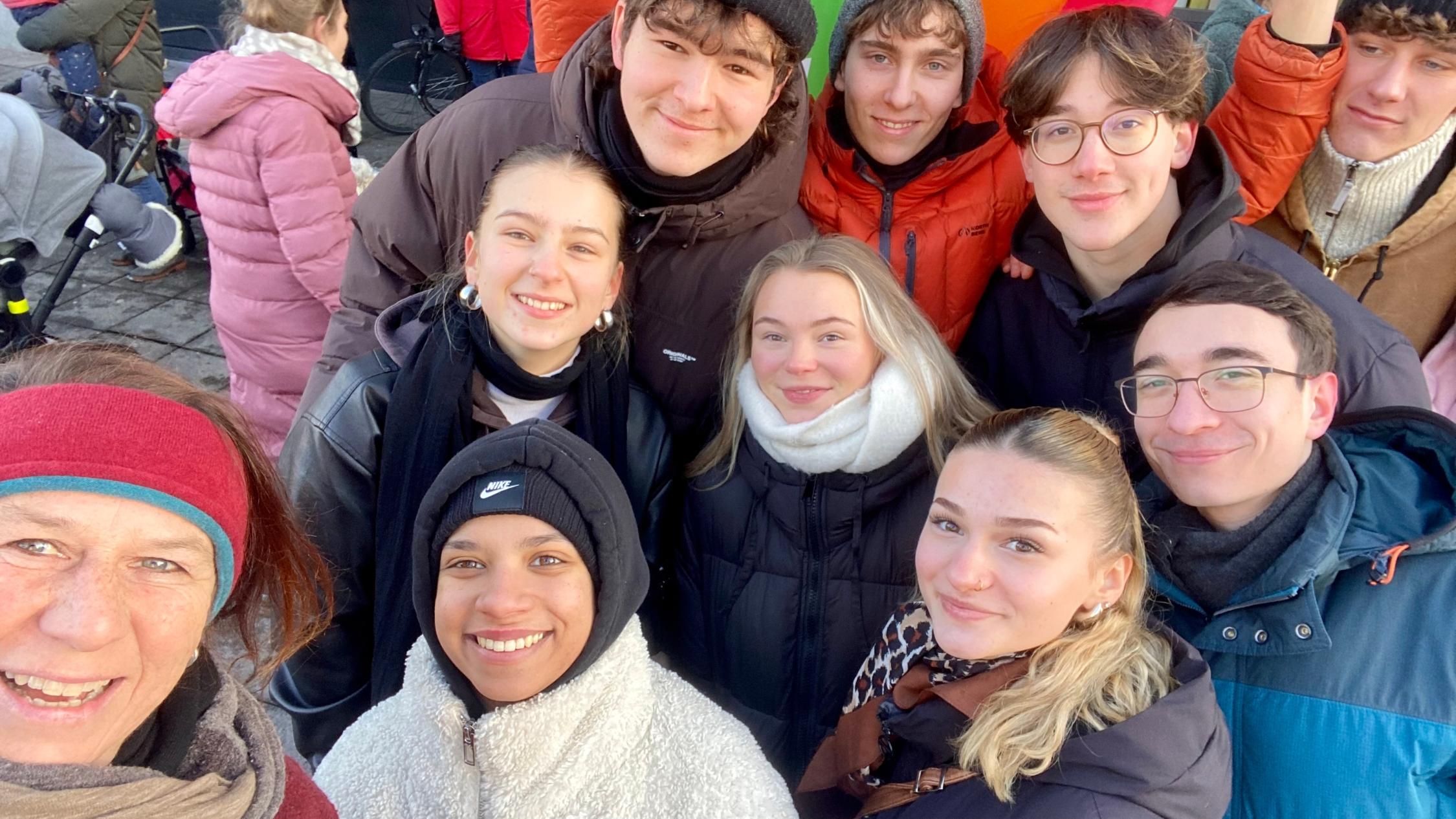 Demonstration für Demokratie