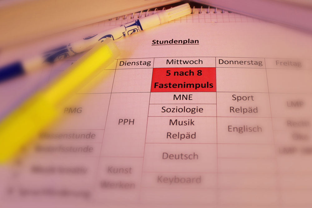 Fotocollage zur Ankündigung „Fastenimpuls 2016“