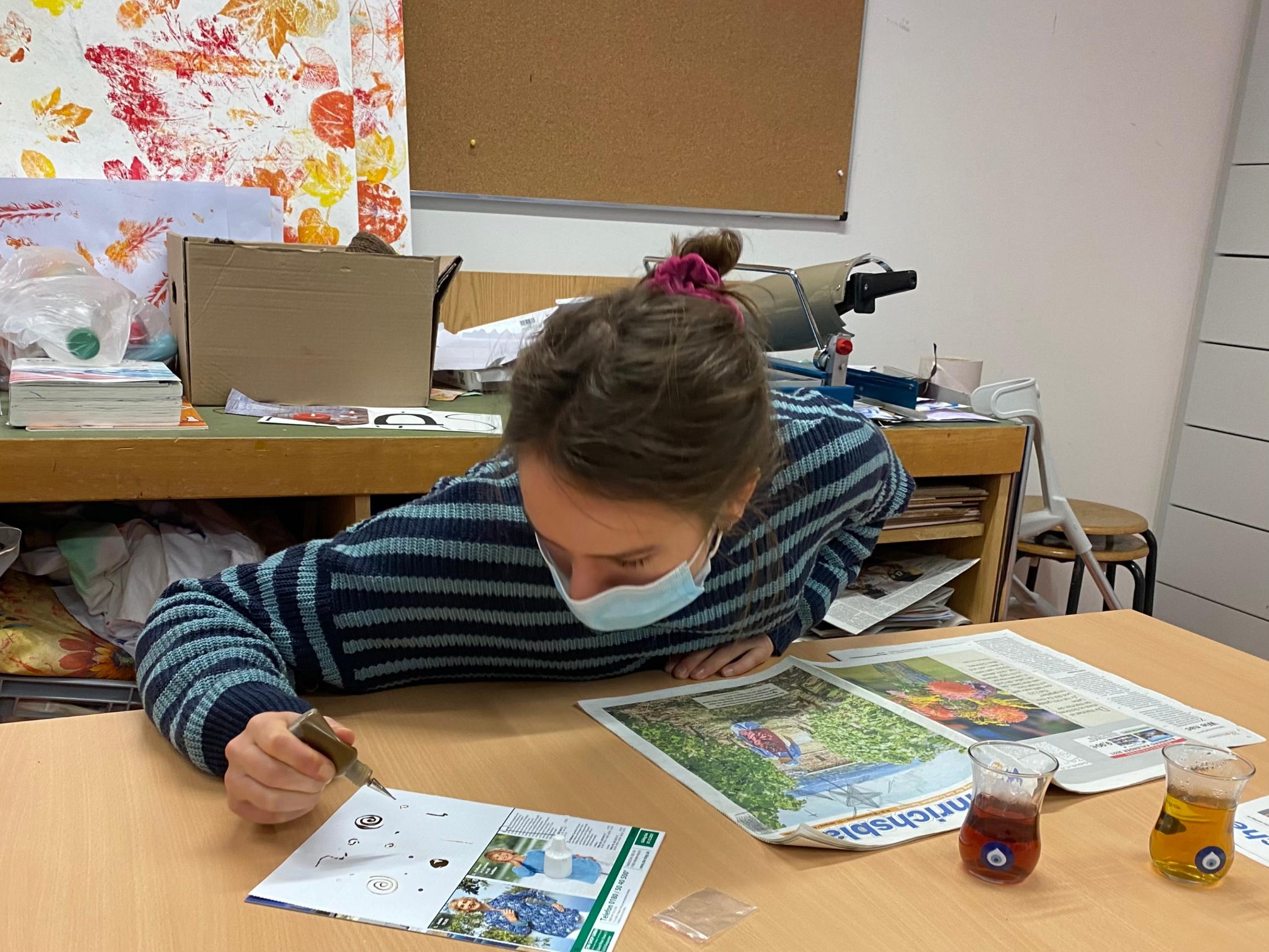 Henna und Kalligraphie