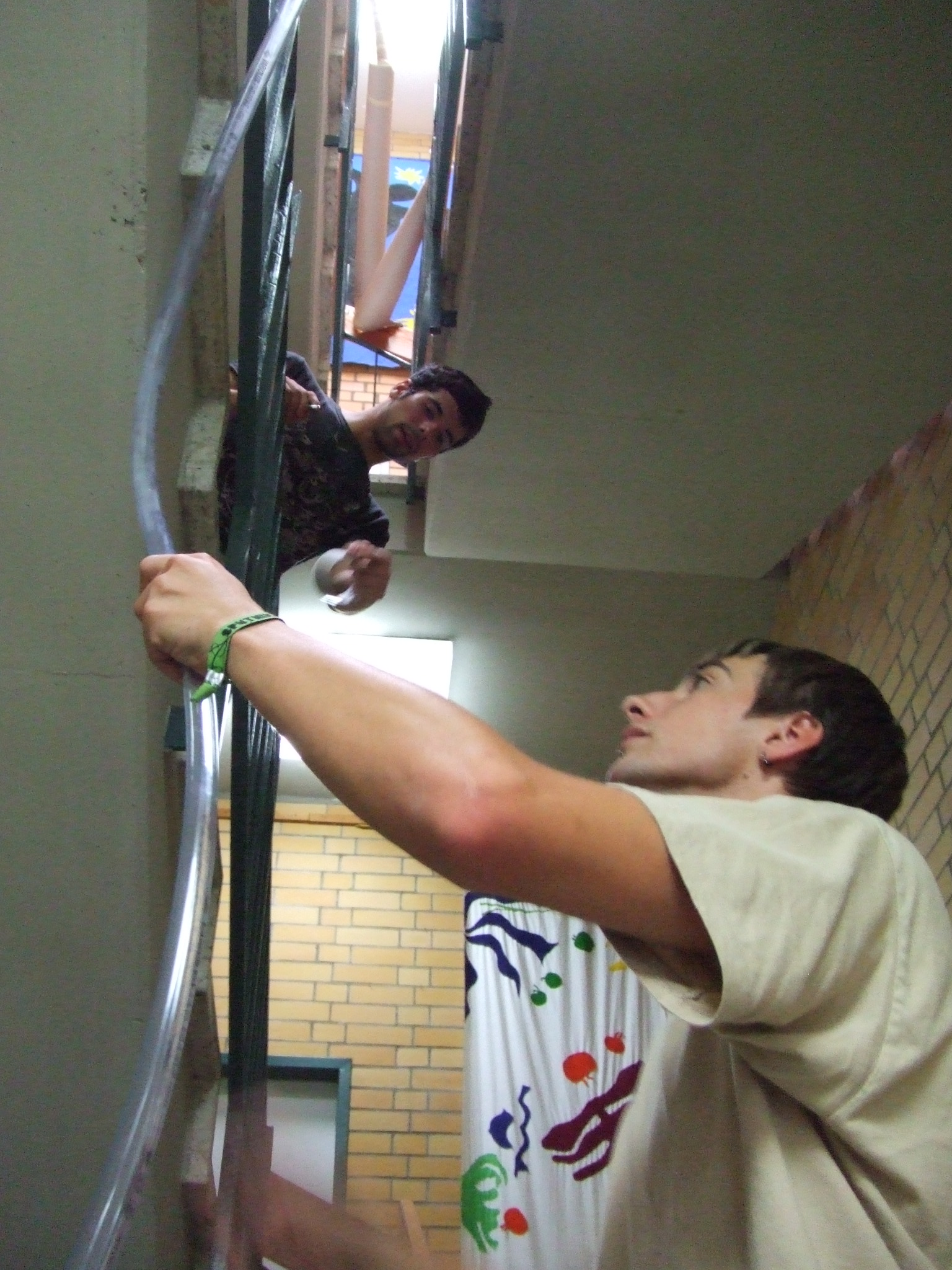 Kugelbahn durch das Treppenhaus