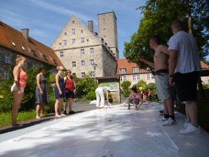 Pfingstfeuer Burg Feuerstein