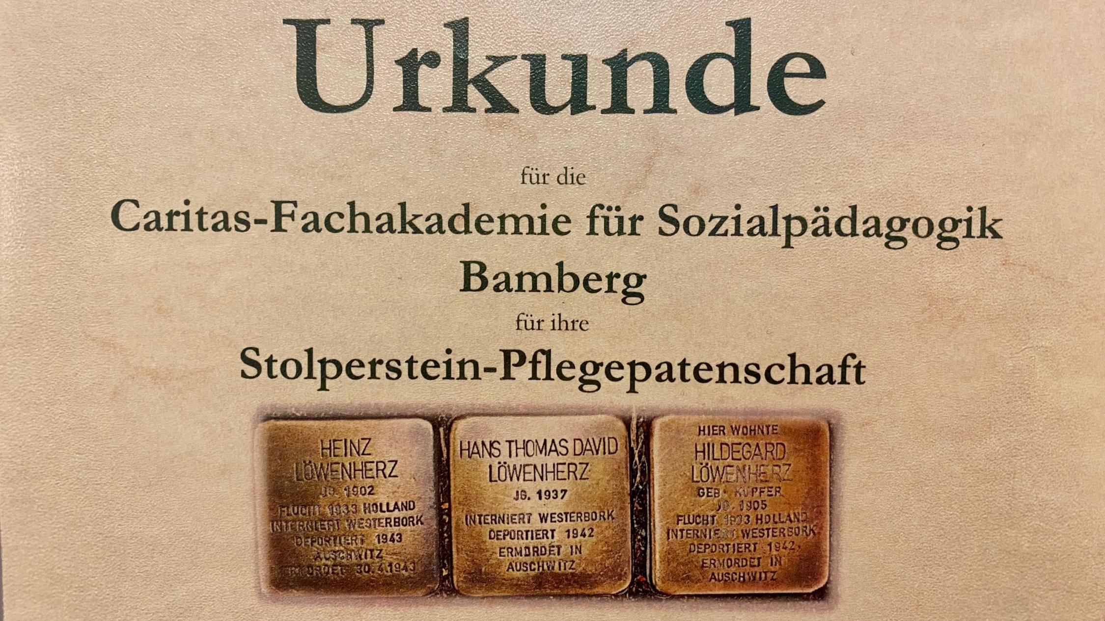 Stolperstein für Hildegard Löwenherz 2024