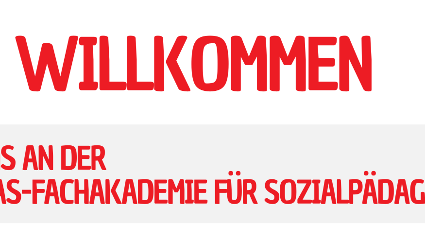 Slider 01 im Kopf der Homepage der Caritas Fachakademie für Sozialpädagogik - Willkommen