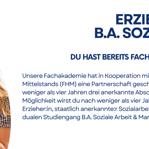 Slide 04 im Kopf der Homepage der Caritas Fachakademie für Sozialpädagogik Bamberg